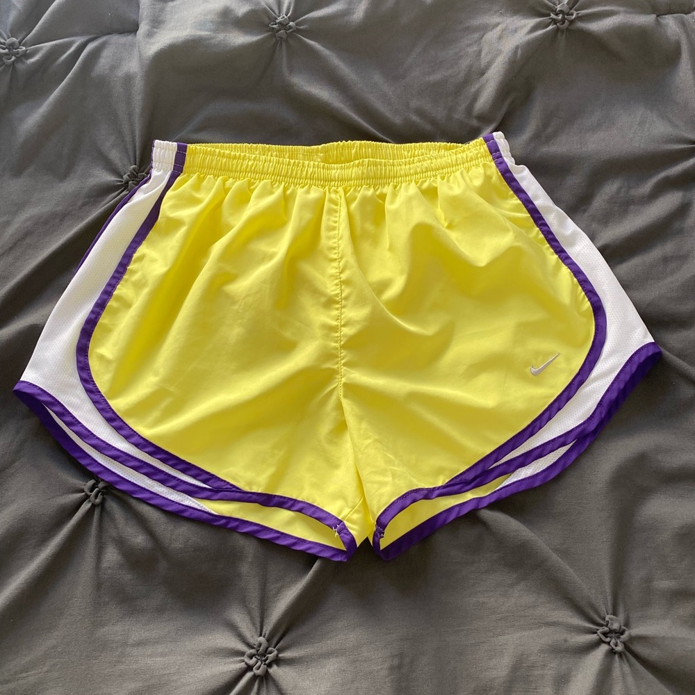 Nike Dri-Fit Yellow Running Shorts